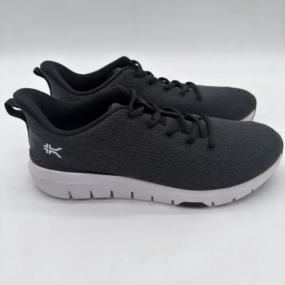 Kuru Flex Everyday Walking Travel Pain Relief Sneakers Charcoal NWOB 12